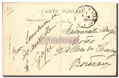 Entrada do Hotel Normandy — Deauville — G. Forestier, Le Havre — Verso