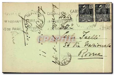 Royal Hôtel, fasada na morze — Deauville, Calvados — wydawca nieznany, nr serii 680 — Rewers