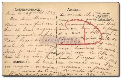 Deauville, A Praia das Flores — Hotel Royal (Georges Wybo, Arq.) — Verso