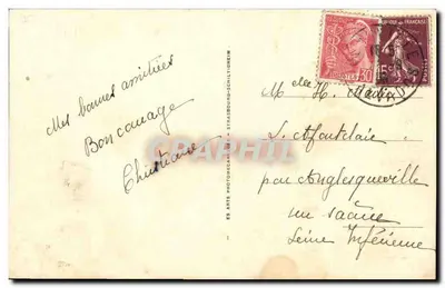Deauville-Plage Fleurie — O Hotel Royal (G. Wybo, arq.) e os Jardins — Verso