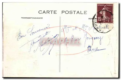 Deauville — La Plage Fleurie, Koninklijk Hotel en het Tuin — G. F. Le Heure — Achterkant