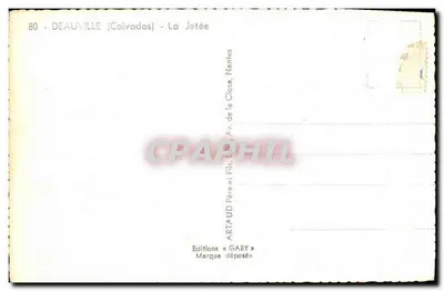 Deauville (Calvados) - A Doca — Gaby — Verso