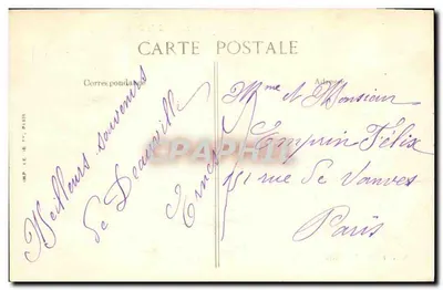 Deauville — Stürmisches Wetter am Steg — Verlag La Haupe, n° 470 — Rückseite