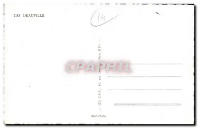 Tarjeta postal moderna Recuerdo de Deauville — Reverso