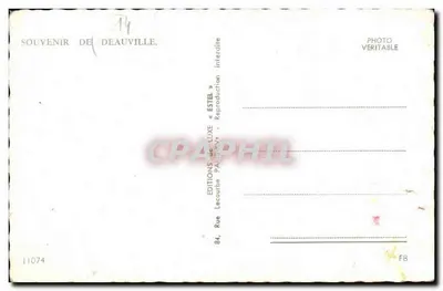 Deauville — Lembrete de Deauville — Éditions Lecourbe — Verso