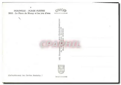 Deauville - Place de Morny y los chorros de agua — Lumicap, n° 2633 — Reverso