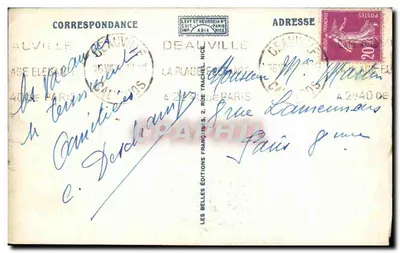 Deauville — Le Morny e Praça Morny — CAP — Verso