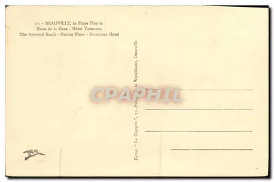 Deauville, Place de la Gare — Hôtel Terminus — Café Corcèll — Rewers