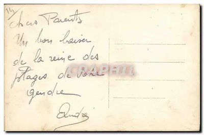 Deauville. A Praia Florida — editor desconhecido, n°19 — Verso
