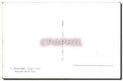 Deauville - Plage Fleurie — Farniente sur la Plage — C.A.P. Paris — Verso