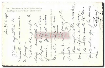 TROUVILLE - A Rainha das Praias — A Praia com Maré Alta e as Villas — Cap — Verso