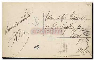Deauville — A praia florida — Editor C. P. A. n° 127 — Verso