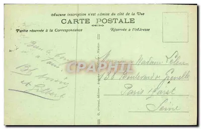 Deauville, "La Plage Fleurie" — La Natación — G. Artaud, editor, n° 47 — Reverso