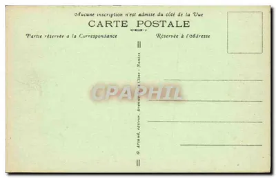 Deauville "A Praia das Flores" — A Praia na Hora do Banho — G. Arlaud, editor, Nantes — Verso