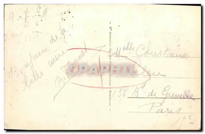 Deauville - Praia Florida - Passeio a cavalo — editor G. Audecemp, n° 166 — Verso