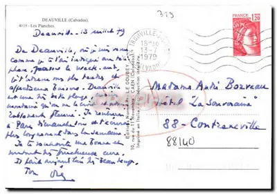 Deauville — Playa y paseo — Ediciones del Norte - CAEN — Reverso