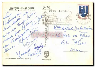 Deauville - Plage Fleurie — La promenade et la mer — Lumicap — Verso