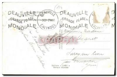 Deauville — Grande Plage — Editore Gaby — Verso