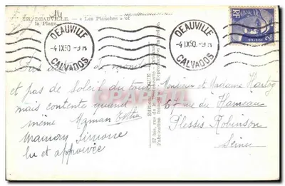 Deauville — As Planchas e a Praia — Edição Notre Oeuvre — Verso