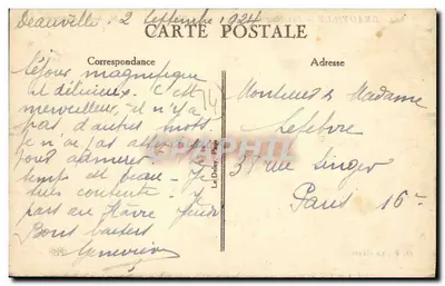 Deauville — Les Nouveaux Bains et les Planches — G. F. Le Havre, nr 504 — Rewers