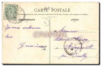 Zamek w Vaussieux (okolice Bayeux) — n°31 — wydawca Albertran R. — Rewers