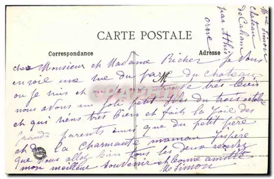 Castello di Cahan — Vista del parco — Edizione F. Lemarre, Condé-sur-Noireau (Calvados) — Verso