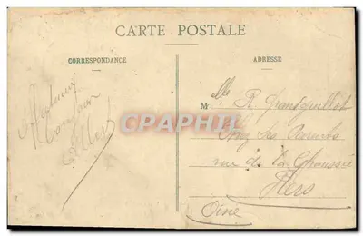 Château de Cahan — Vue du parc — Éditeur: Édouard Laurison, Conde-sur-Noireau (Calvados) — Verso