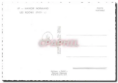 Normandse manor — Les Roches (17e eeuw) — Gaby — Achterkant