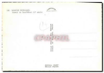 Manor de Bois-Hébert — Manor normando do século 15 — Gaby — Verso