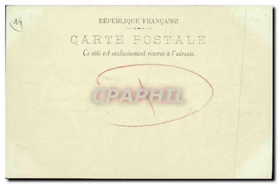 Honfleur — Widok na basen przy niskiej wodzie — LL. — Rewers