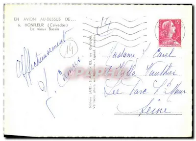Honfleur (Calvados) — Stary port — Wydawnictwo LAPPE — Rewers
