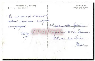 Honfleur (Calvados) — Stary port — Glatigny — Rewers