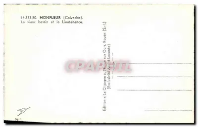 Honfleur — Il vecchio bacino e la Lieutenancé — Edizione La Cigogne — Verso