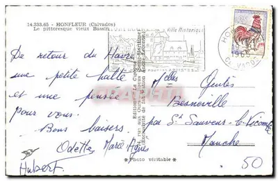 Honfleur — Vieux Bassin — La Cigogne — Achterkant