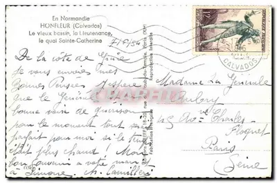 Stary basen, La Lieutenante — Honfleur (Calvados) — Greff — Rewers
