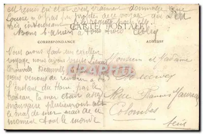 Honfleur — Perspectiva de los Muelles — Editor R.3 — Reverso