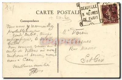 HONFLEUR — Stary port i Plac Thiers — G. F., Le Havre — Rewers