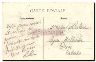 Honfleur — Partida para a pesca sob a lua — Coleção Lhonne — Verso