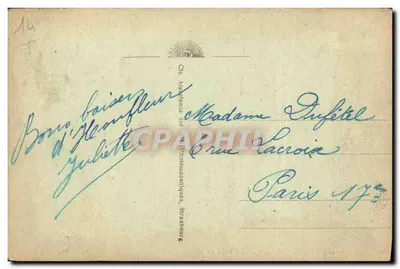 Honfleur - Przystań - Statek z Havru — CAP, n°3 — Rewers