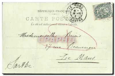 Honfleur — Wyjazd łodzi rybackich — LL. n°12 — Rewers