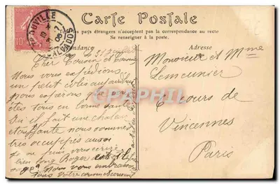 Trasa Trouville-Honfleur — Les Crematiers — C. P. A. nr 235 — Rewers