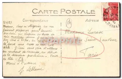 Honfleur — Le Boulevard Carnot — LL, éditeur LL, n° 86 — Verso