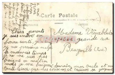 Honfleur — Bulwar Carnot i fara Hospicium — Rewers
