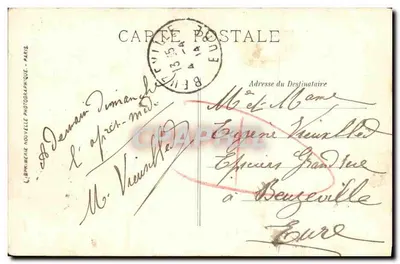 Honfleur — Il Calvario — LL. — Verso