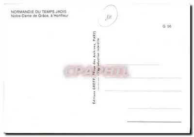 Capela de Grâce em Honfleur — Edições Normandia do Tempos Antigos — Verso