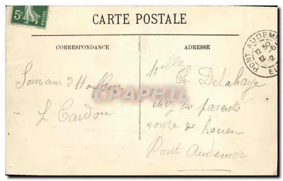 Honfleur — Najświętsza Maryja Panny łaski — Réminiscence do pana Bernard Grébeaux — Rewers