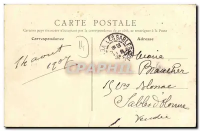 Kaplica łaski, wnętrze — Monfleur — B.F. Paris — Rewers