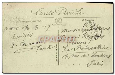 Honfleur — Notre-Dame-de-Grâce — zbudowana na początku XVII wieku na terenie udzielonym przez Richarda II, księcia Normandii — LL — Rewers