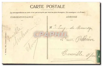 Młoda kobieta z Honfleur — koniec XVIII wieku — A.D. 387, kolekcja Louveau — Rewers