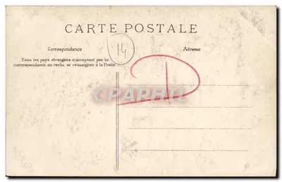 Normandia — Rolnica z okolic Honfleur — Stara pocztówka n°61 — Rewers